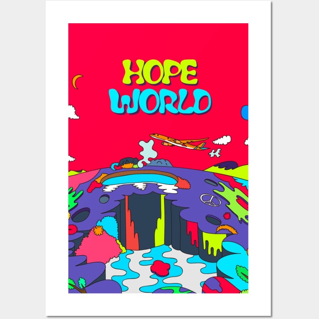 Hope World Hope Posters and Art Prints TeePublic